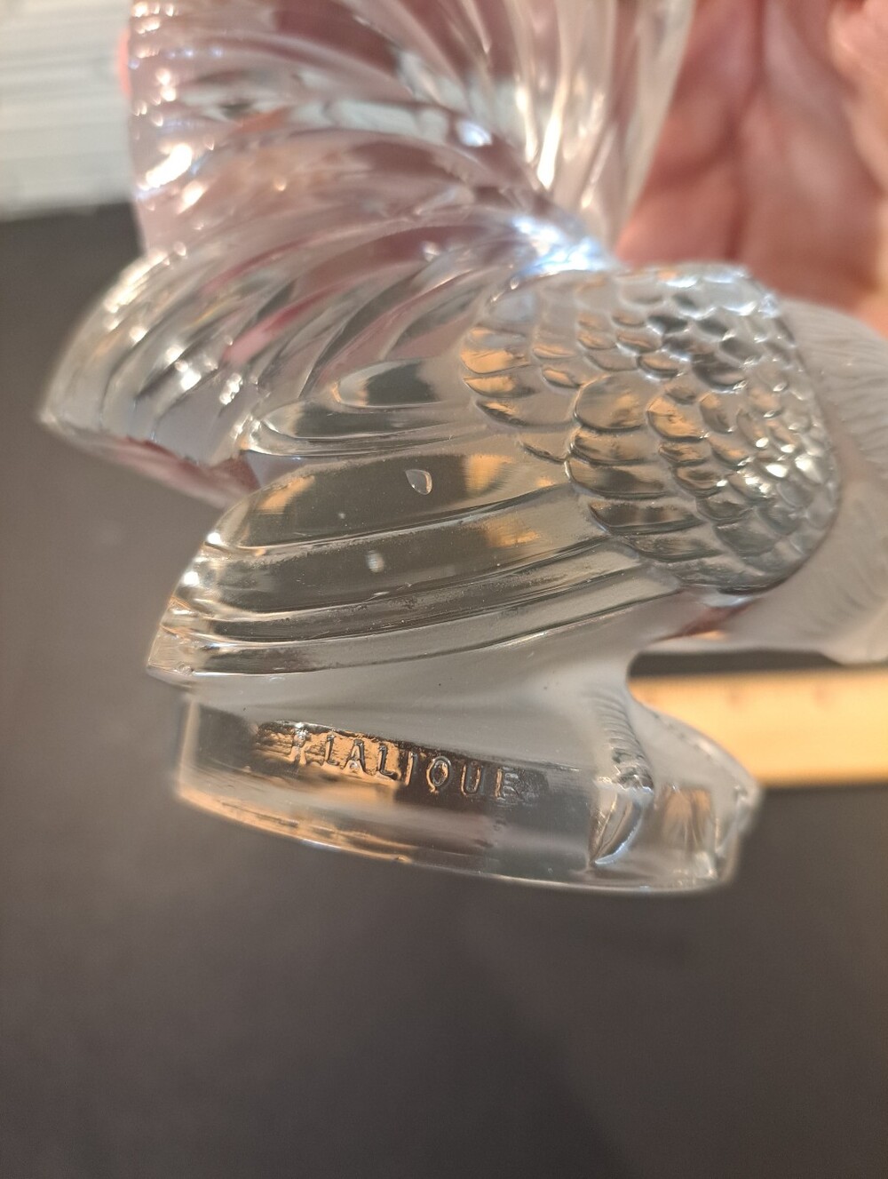 Lalique Clear Crystal Rooster Sculpture - Picture 4 of 14